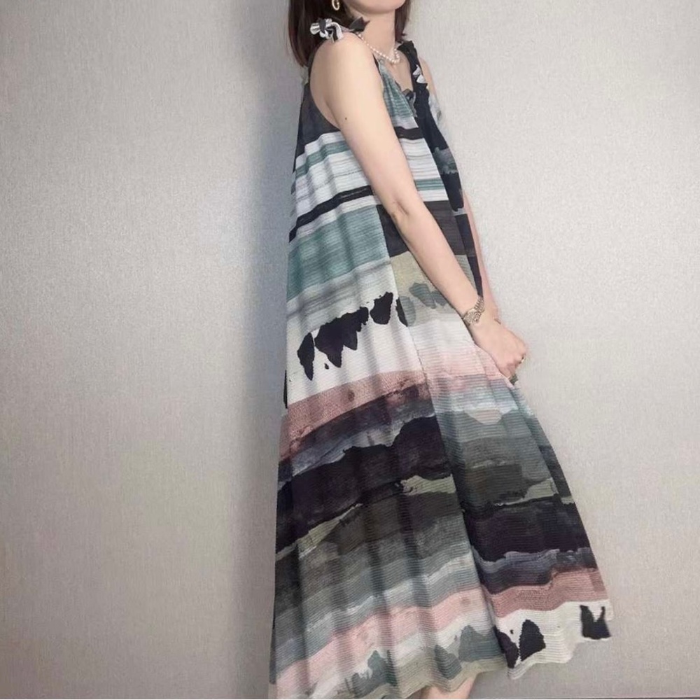 ISSEY MIYAKE Abstract Print Dress- Size 2 - Picture 8 of 8